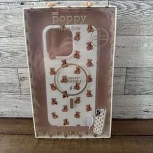 XO Poppy HONEY BEAR Phone Case for iPhone 16 Pro Max MagSafe Compatible NWT